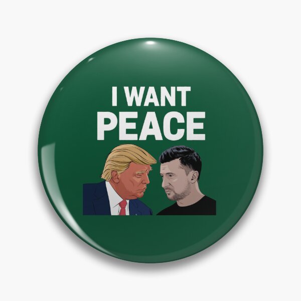 Item preview, Donald Trump &amp_ Volodymyr Zelensky - I WANT PEACE designed and sold by BroadnaxUS.