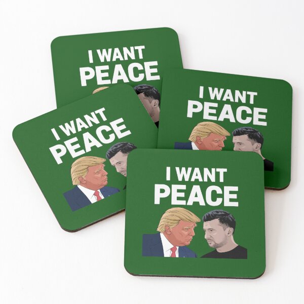 Item preview, Donald Trump &amp_ Volodymyr Zelensky - I WANT PEACE designed and sold by BroadnaxUS.