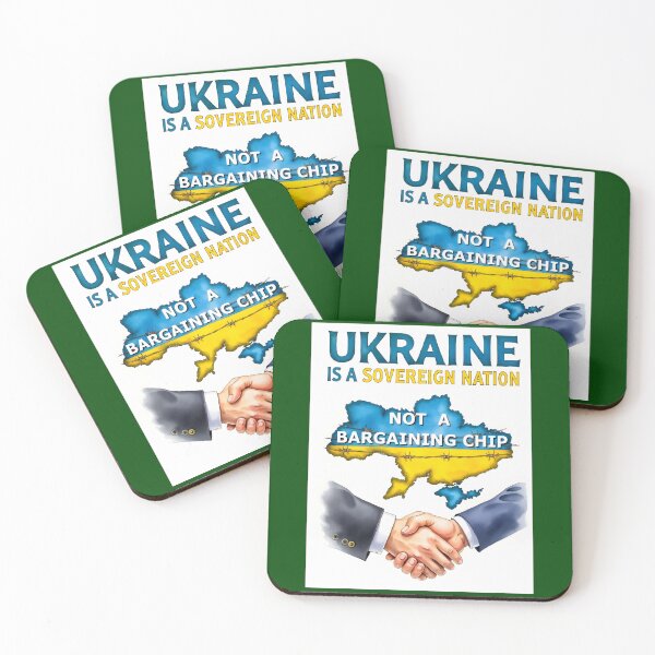 Item preview, Ukraine Is Not a Bargaining Chip – Sovereignty Statement  designed and sold by BroadnaxUS.