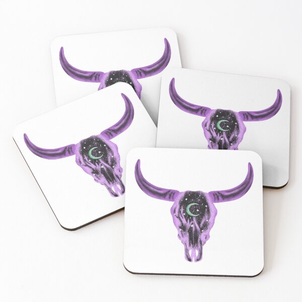 Item preview, Western glam bull skull designed and sold by pinkyfish1010.