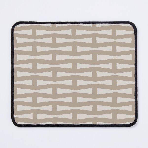 Item preview, Neutral, bold retro lines in organic shapes Mushroom Taupe and Porcelain Mist designed and sold by colorofmagic.