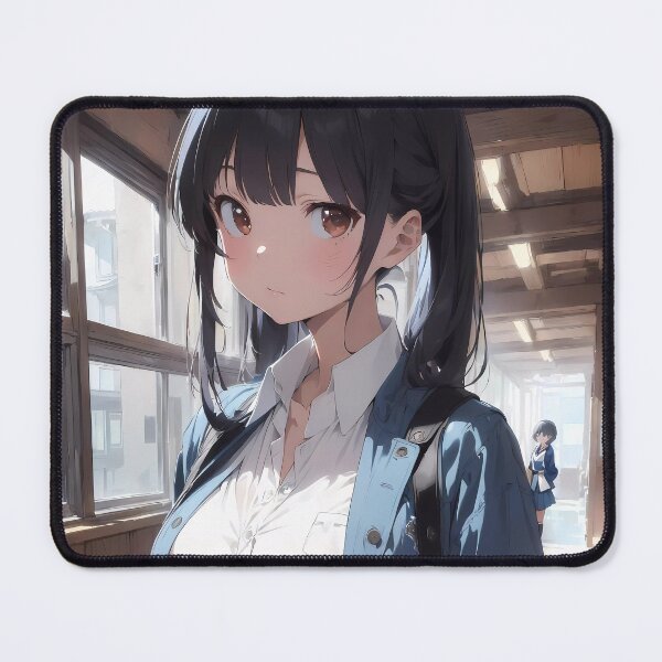 Item preview, Anna Yamada School Hallway Anime Dangers in My Heart designed and sold by TorbenKuhano.