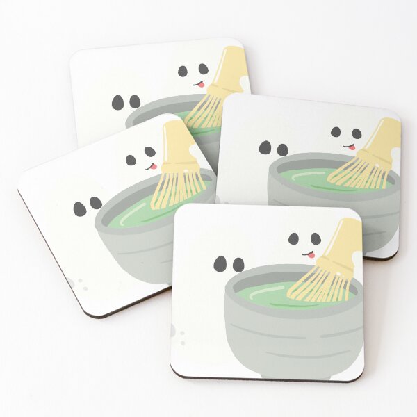 Item preview, Cute Ghost Making Matcha designed and sold by PuffySine.
