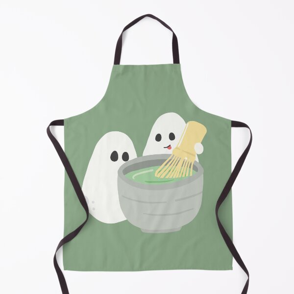 Item preview, Cute Ghost Making Matcha designed and sold by PuffySine.