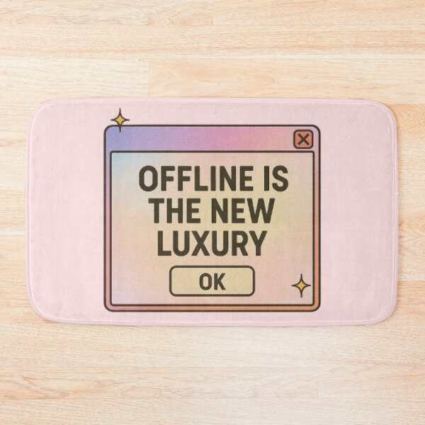 Item preview, Offline Is The New Luxury Aesthetic Retro Popup Design designed and sold by Syrupulse.