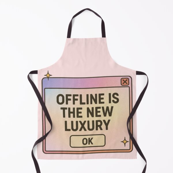 Item preview, Offline Is The New Luxury Aesthetic Retro Popup Design designed and sold by Syrupulse.
