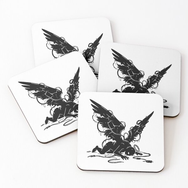 Item preview, Fallen Cyber Angel with Broken Wings and Wires designed and sold by Kindly Dead.