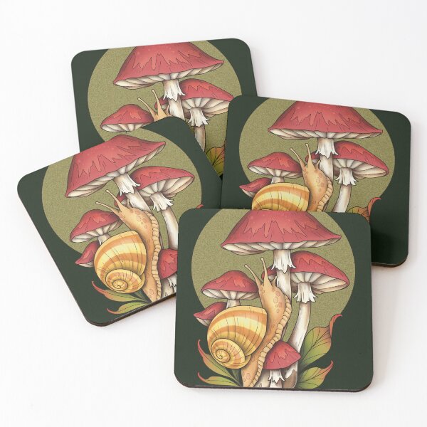 Item preview, Snail Mushroom Fern Cottagecore Goblincore Therian Forest Witch designed and sold by Veymoth.