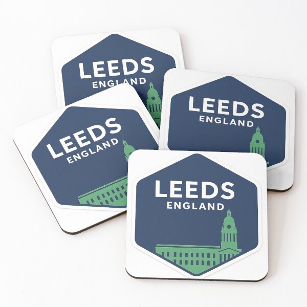 Item preview, Leeds England Travel Badge Design – Leeds Town Hall Illustration designed and sold by Pokah79.