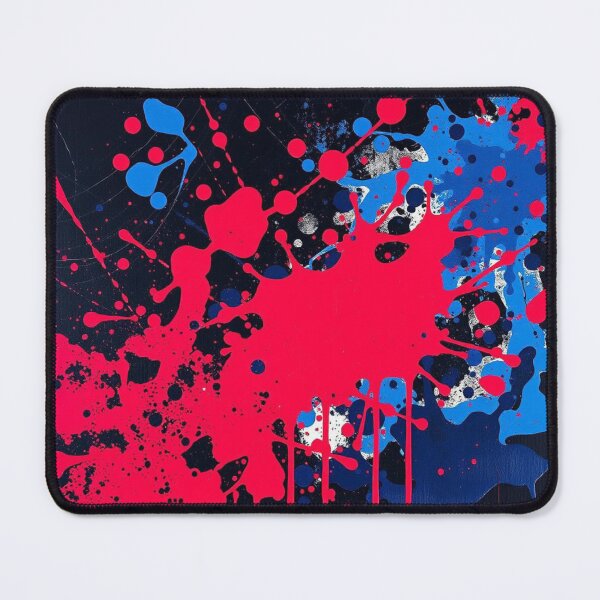 Item preview, Abstract Red Blue and Black Splatter Art designed and sold by UNK-Fatigues.