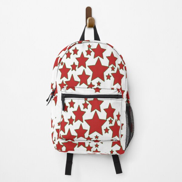 Item preview, Festive Red Christmas Stars Holiday Design designed and sold by Mary Prema Art.