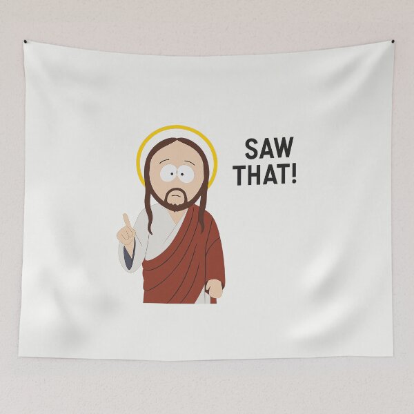 Item preview, Jesus “I saw that” meme | Bold Cartoon style designed and sold by Bratak.