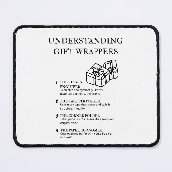 Item preview, Understanding Gift Wrappers – Funny Holiday Wrapping Humor designed and sold by PsyFlow35.