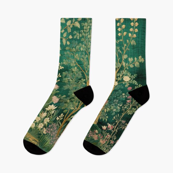 Item preview, Green Silk Floral Tree Carpet designed and sold by GrinGalore.