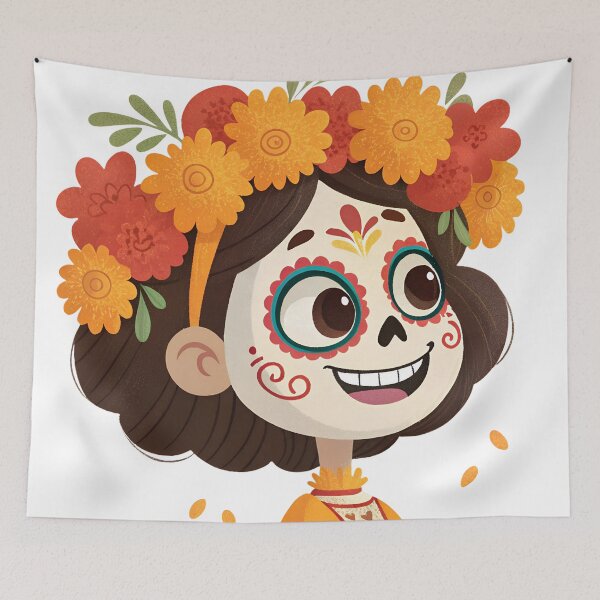 Item preview, Cute Calavera Girl designed and sold by Neural-canvas.