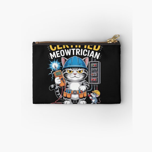 Item preview, Certified Meowtrician Cat Electric Electrician designed and sold by ArnethiaHoward.