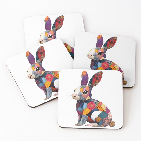 Item preview, Cute Rabbit with colorful textures designed and sold by Anicue.