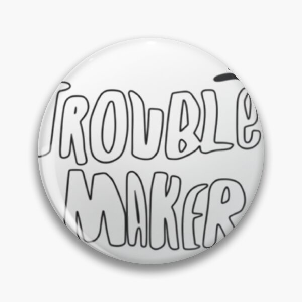 Item preview, Trouble Maker Typography T-Shirt – Funny Cool Design with Hat Icon designed and sold by GraceStokesa.
