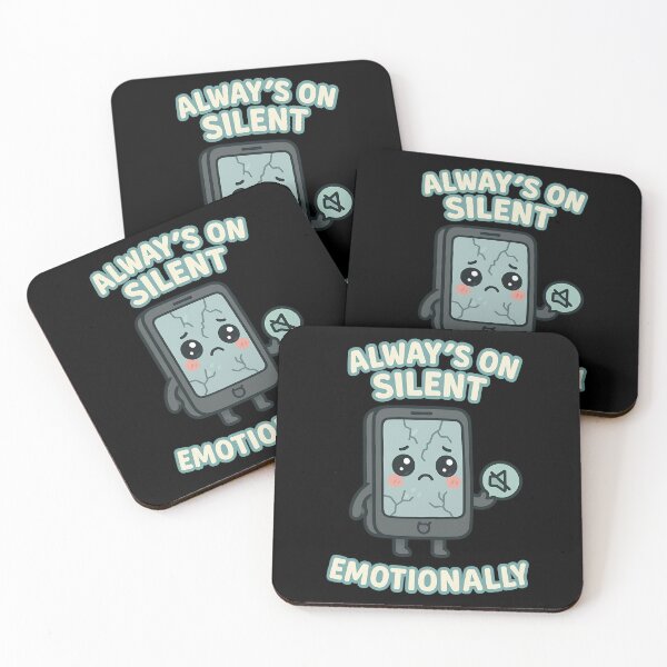 Item preview, Always On Silent Emotionally Cute Smartphone Design designed and sold by TeeTimeTreasure.