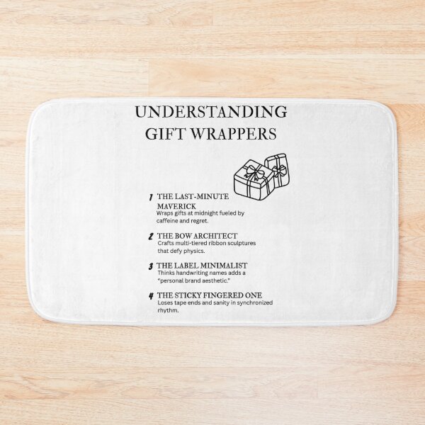 Item preview, Understanding Gift Wrappers – Chaos, Tape & Ribbon Humor designed and sold by PsyFlow35.