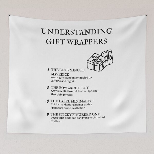 Item preview, Understanding Gift Wrappers – Chaos, Tape & Ribbon Humor designed and sold by PsyFlow35.