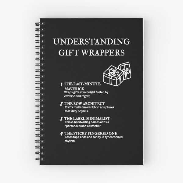Item preview, Understanding Gift Wrappers – Chaos, Tape & Ribbon Humor – Black designed and sold by PsyFlow35.