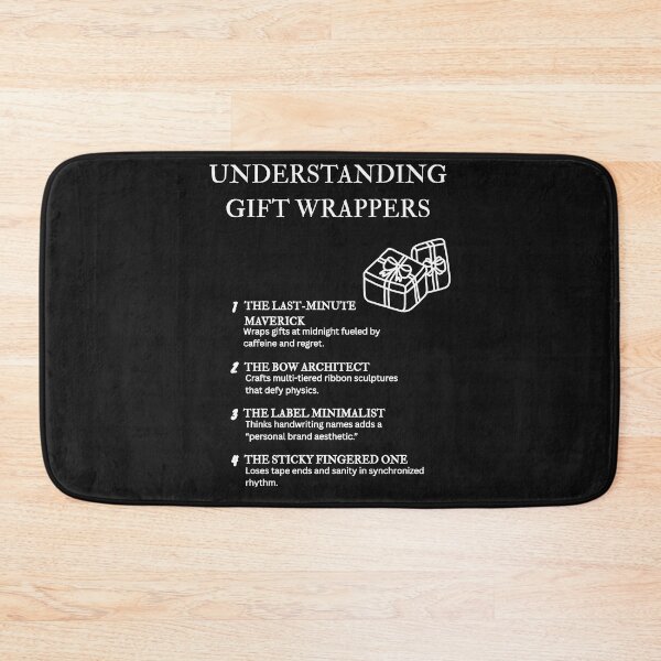 Item preview, Understanding Gift Wrappers – Chaos, Tape & Ribbon Humor – Black designed and sold by PsyFlow35.