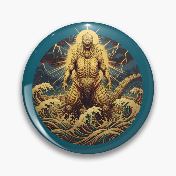 Item preview, Golden Goldzilla: Ocean Titan Tee! designed and sold by KakangMudi.