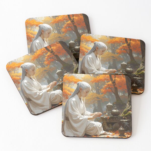 Item preview, "Meditation in the Heart of Eternal Autumn" designed and sold by Schoenenwald - Illustrations Uniques et Originales.