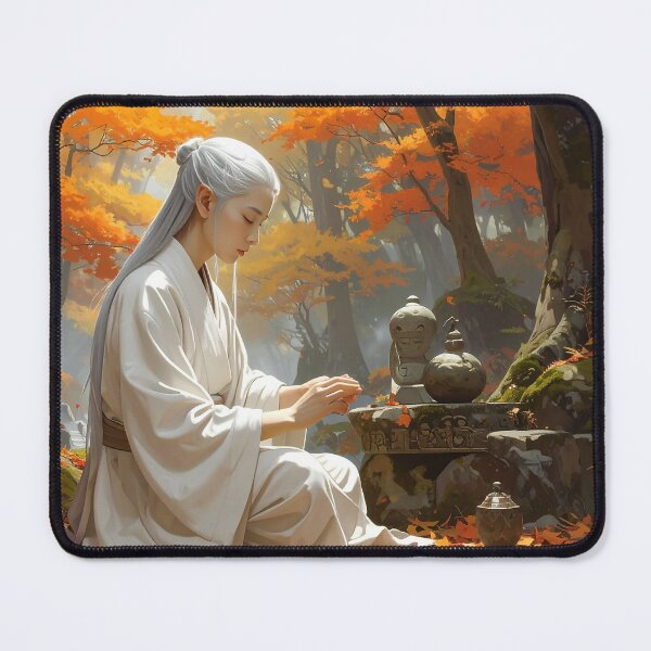 Item preview, "Meditation in the Heart of Eternal Autumn" designed and sold by Schoenenwald - Illustrations Uniques et Originales.
