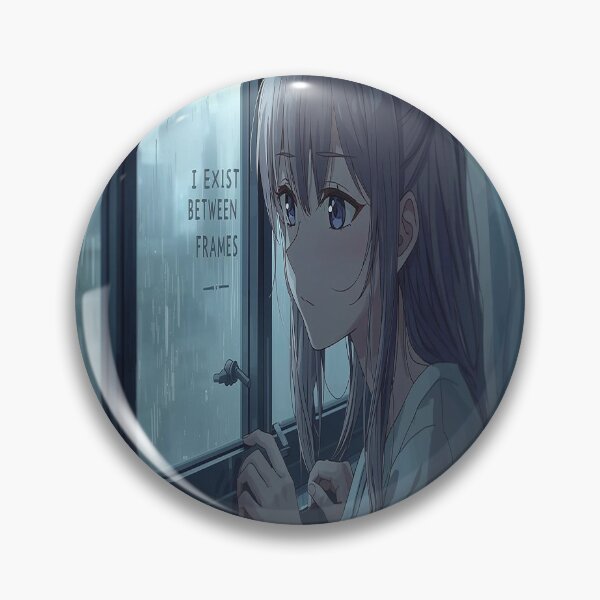 Item preview, I Exist Between Frames – Aesthetic Anime Quote designed and sold by MODENESTY.