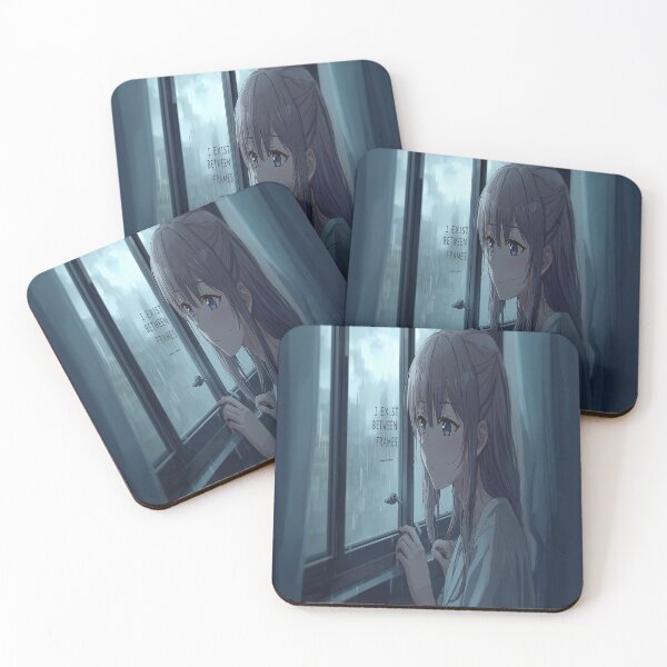 Item preview, I Exist Between Frames – Aesthetic Anime Quote designed and sold by MODENESTY.