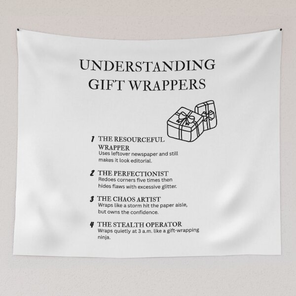 Item preview, Understanding Gift Wrappers – Holiday Wrapping Humor for All designed and sold by PsyFlow35.