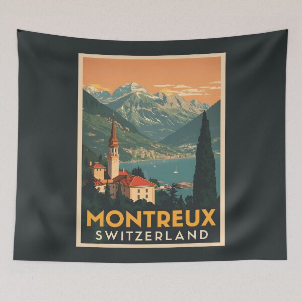 Item preview, Montreux - Switzerland  designed and sold by GoodOldVintage.