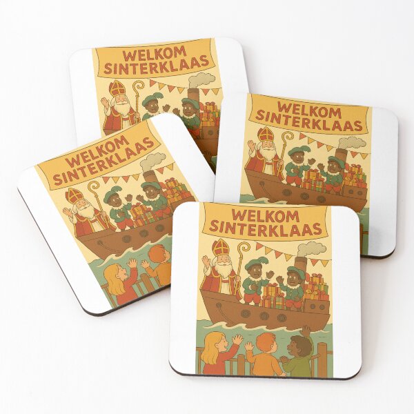 Item preview, Welkom Sinterklaas – Warme Haven Illustratie met Boot vol Cadeaus designed and sold by snoezelstudio.