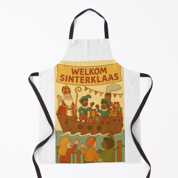 Item preview, Welkom Sinterklaas – Warme Haven Illustratie met Boot vol Cadeaus designed and sold by snoezelstudio.