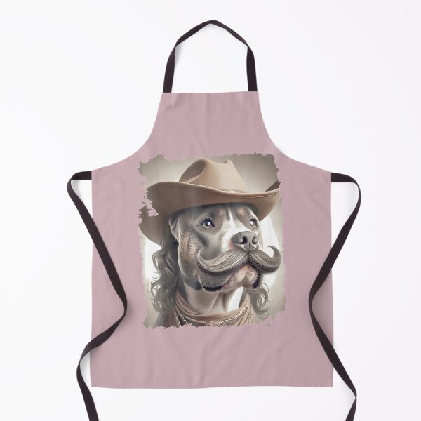 Item preview, Cowboy Pitbull With Mustache And Cowboy Hat By Merch, Limited Edition, Perfect Gift For You And Fri designed and sold by Timothy Long.