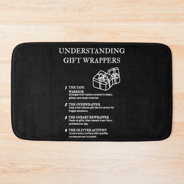 Item preview, Understanding Gift Wrappers – Hilarious Wrapping Fails & Wins – Black designed and sold by PsyFlow35.