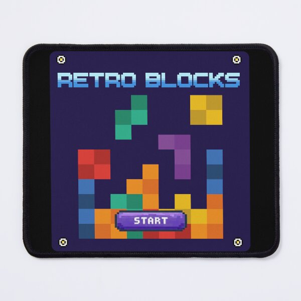 Item preview, Retro Blocks - Vintage Pixel Puzzle Game Design - 8-bit designed and sold by retrologie.
