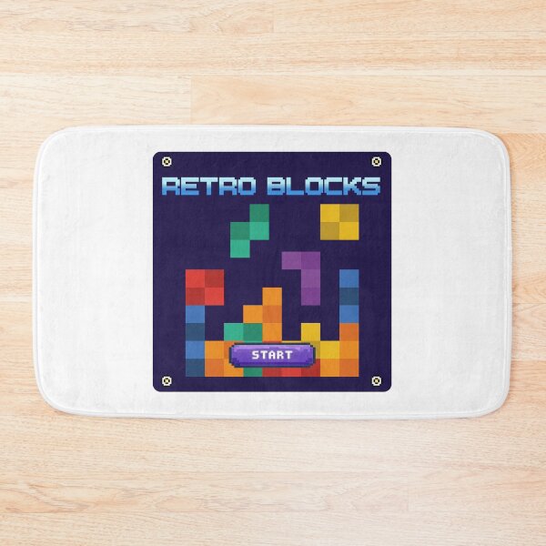Item preview, Retro Blocks - Vintage Pixel Puzzle Game Design - 8-bit designed and sold by retrologie.