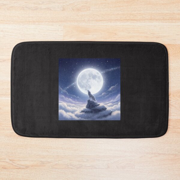 Item preview, Wolf Under the Moon designed and sold by RabeeaPrintOo.
