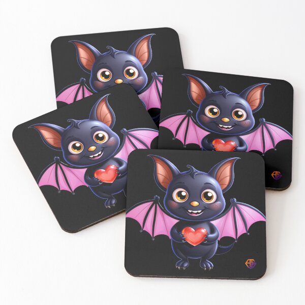 Item preview, Cute bat holding a heart designed and sold by AC - Creative Studio.
