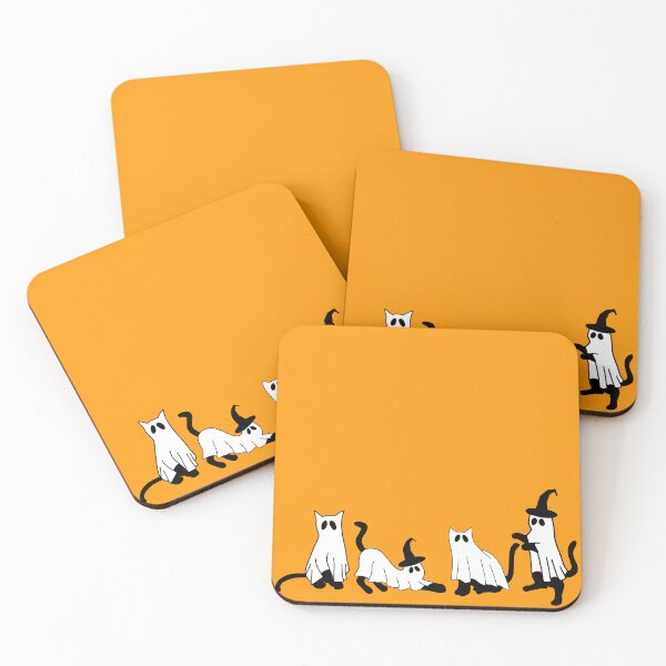 Item preview, Spooky Halloween Cats Under Sheets  designed and sold by Grrrdezign.