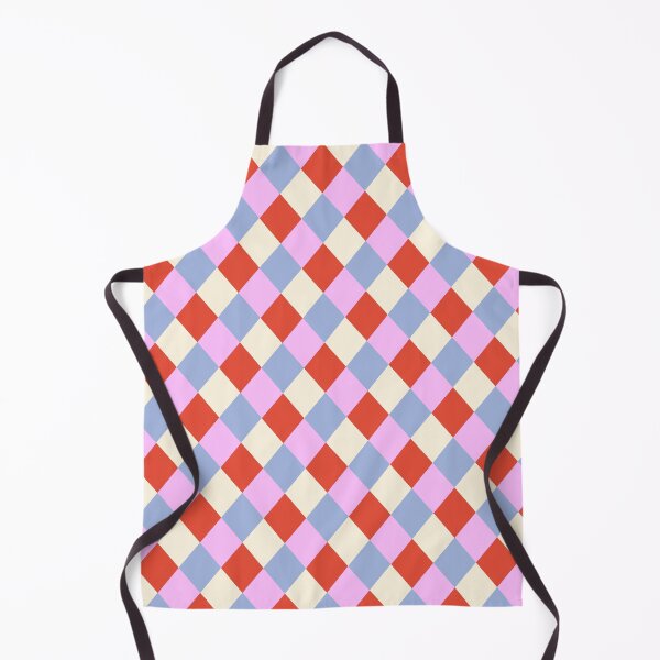 Item preview, Harlequin pattern red, pink and blue designed and sold by Aralma.