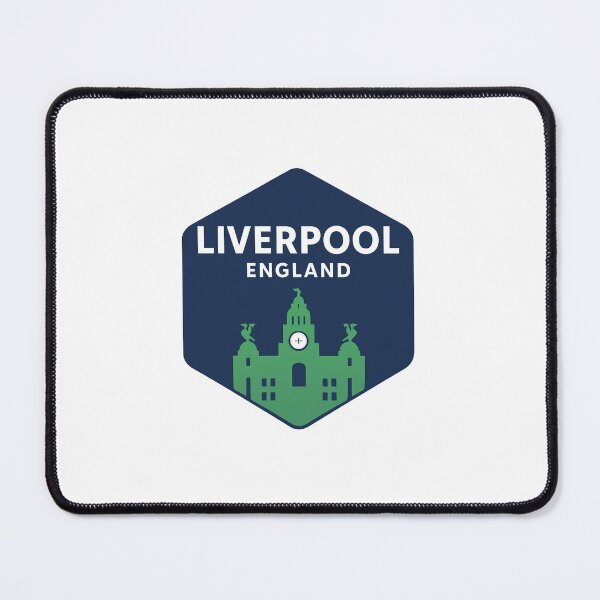 Item preview, Liverpool England Travel Badge Design – Royal Liver Building Illustration designed and sold by Pokah79.