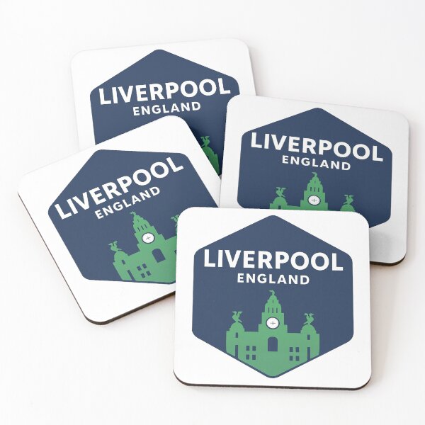 Item preview, Liverpool England Travel Badge Design – Royal Liver Building Illustration designed and sold by Pokah79.