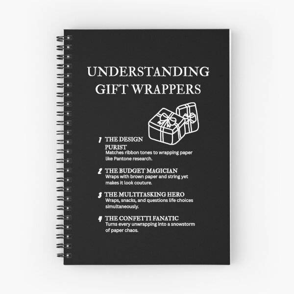 Item preview, Understanding Gift Wrappers – Wrapping Humor Every Holiday – Black designed and sold by PsyFlow35.