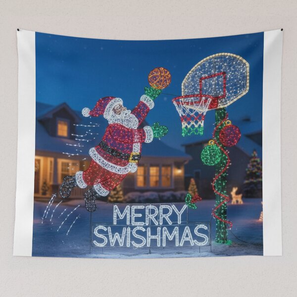 Item preview, santa basketball ; Santa playing basketball designed and sold by Obinne.