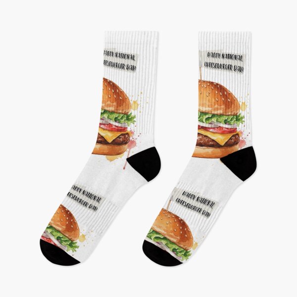 Item preview, National Cheeseburger Day Celebration - Watercolour Design designed and sold by Heart&Star.