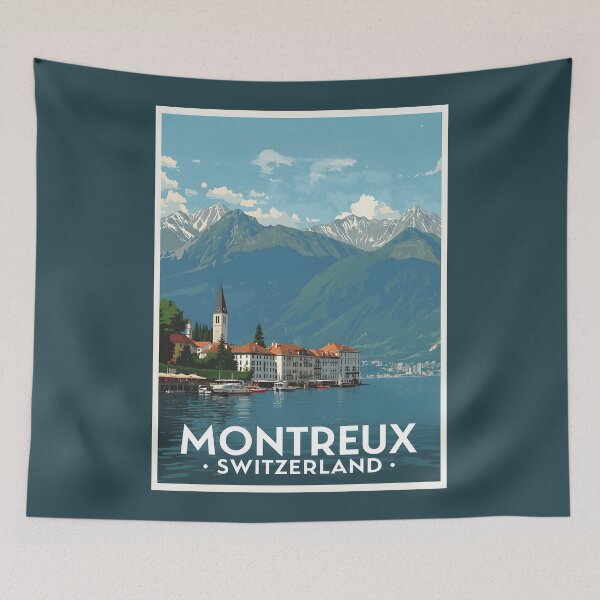 Item preview, Montreux - Switzerland  designed and sold by GoodOldVintage.